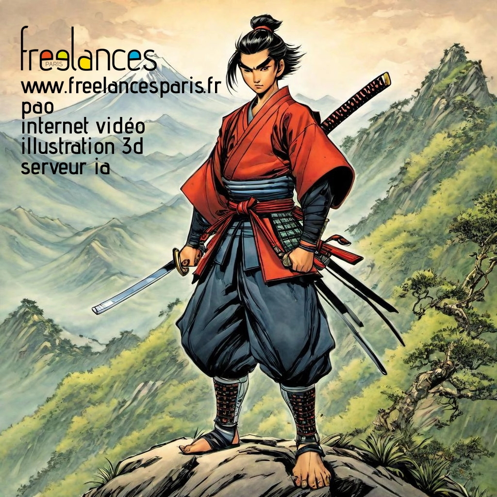 Pao mise en page internet vidéo illustration 3d serveur IA générative AI freelance paris studio de création magazines s56mf770